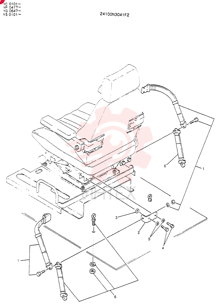 SEAT BELT 24100N3041F2