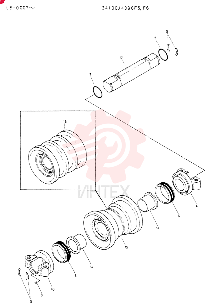 TRACK ROLLER 24100J4396F5