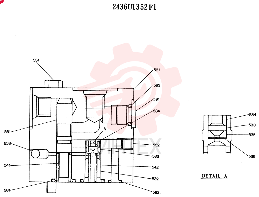 BRAKE VALVE 2436U1352F1