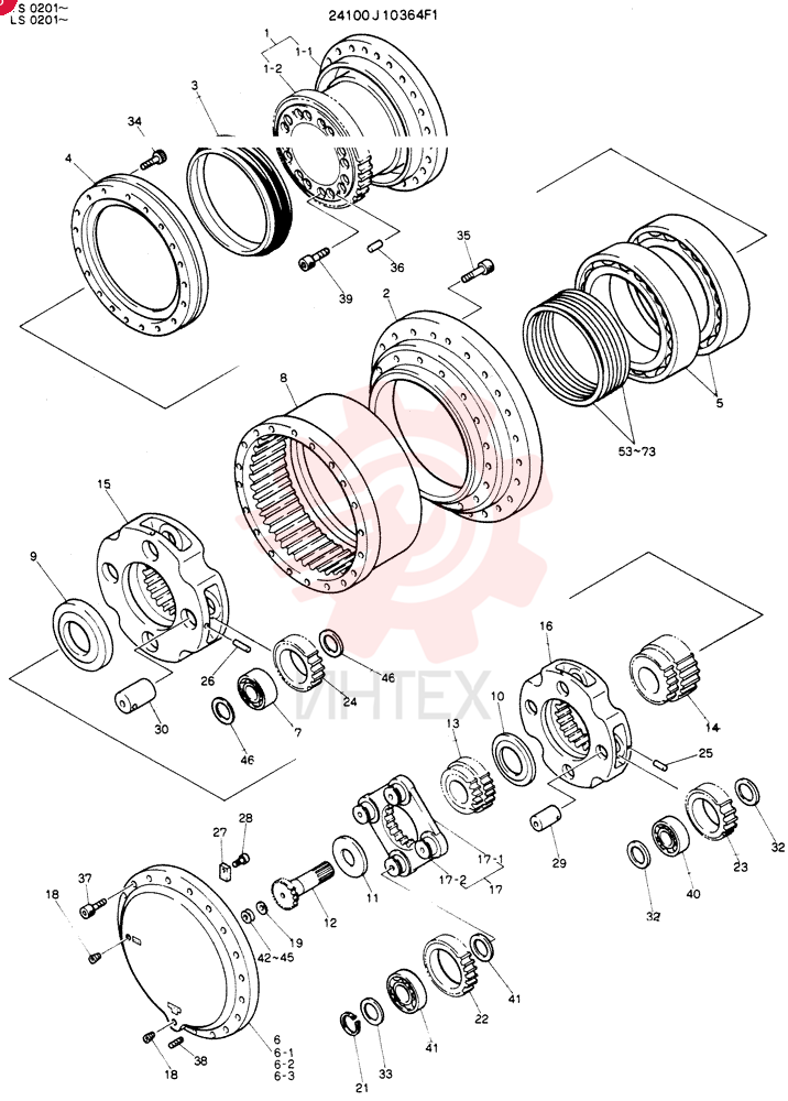 HYDRAULIC MOTOR 24100J10364F1