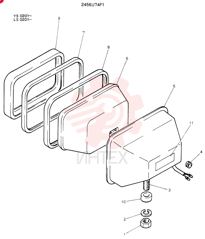 LIGHT ASSY. 2456U74F1