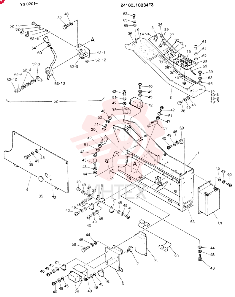 PANEL ASSY, INST (FOR NORTH AMERICA) 24100J10834F3