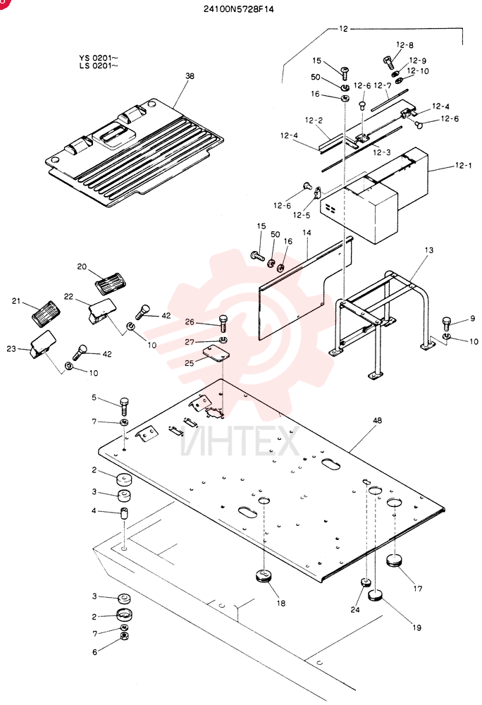 PLATE ASSY,FLOOR 24100N5728F14