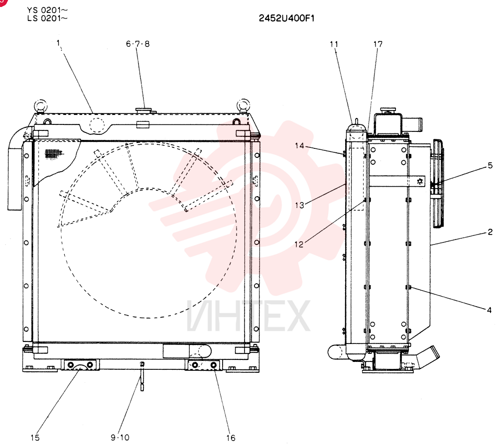 RADIATOR 2452U400F1