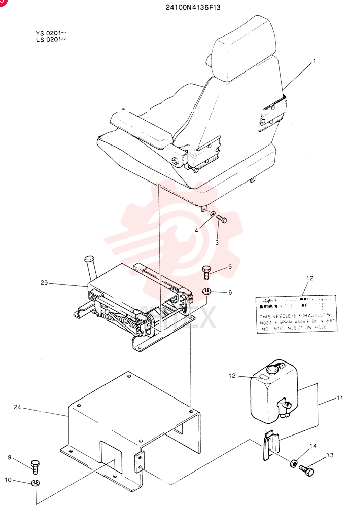 SEAT ASSY 24100N4136F13