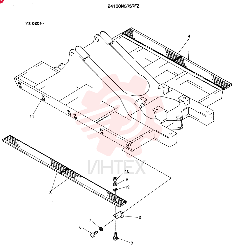 Схема (K916) - MARK II EXCAVTOR ASN LS0201 (1/03-12/04) 24100N5757F2