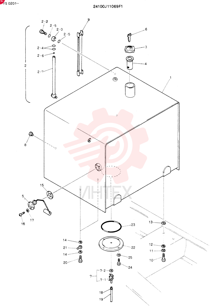 TANK ASSY, FUEL 24100J11069F1