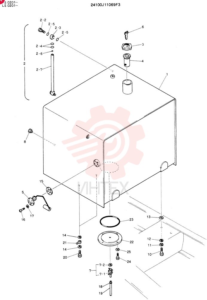 TANK ASSY, FUEL 24100J11069F3