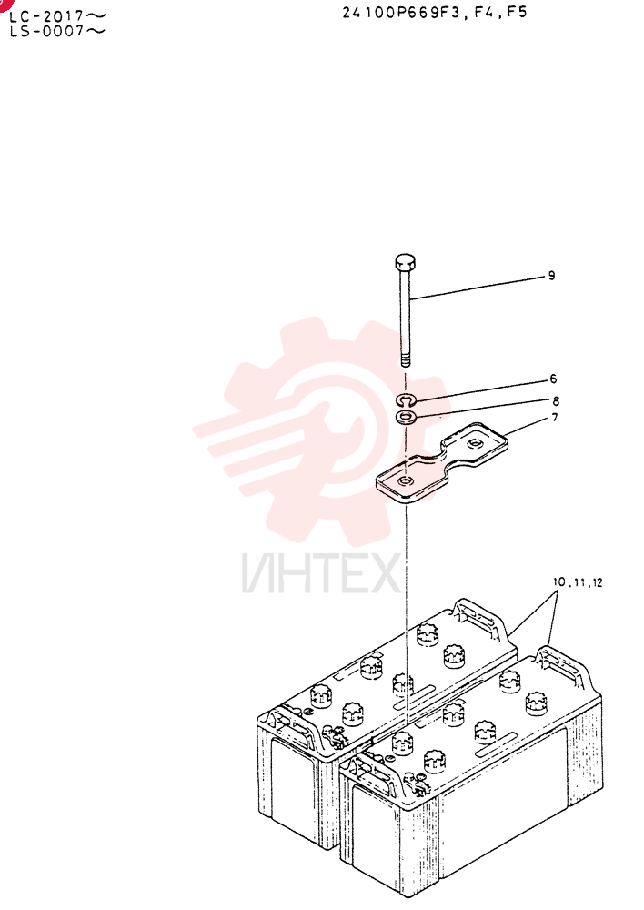BATTERY ASSY 24100P669F3