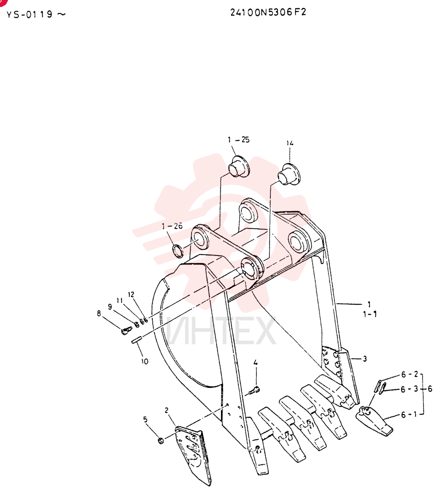 BUCKET  ASSY,1.4M3