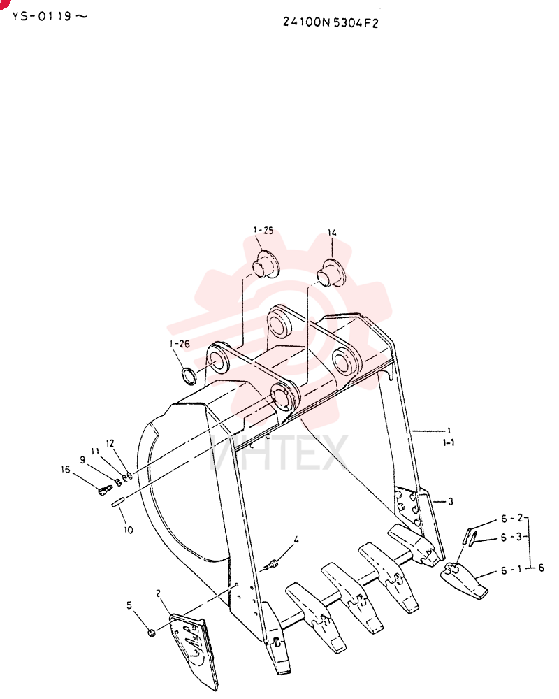 BUCKET  ASSY,   2.0M3