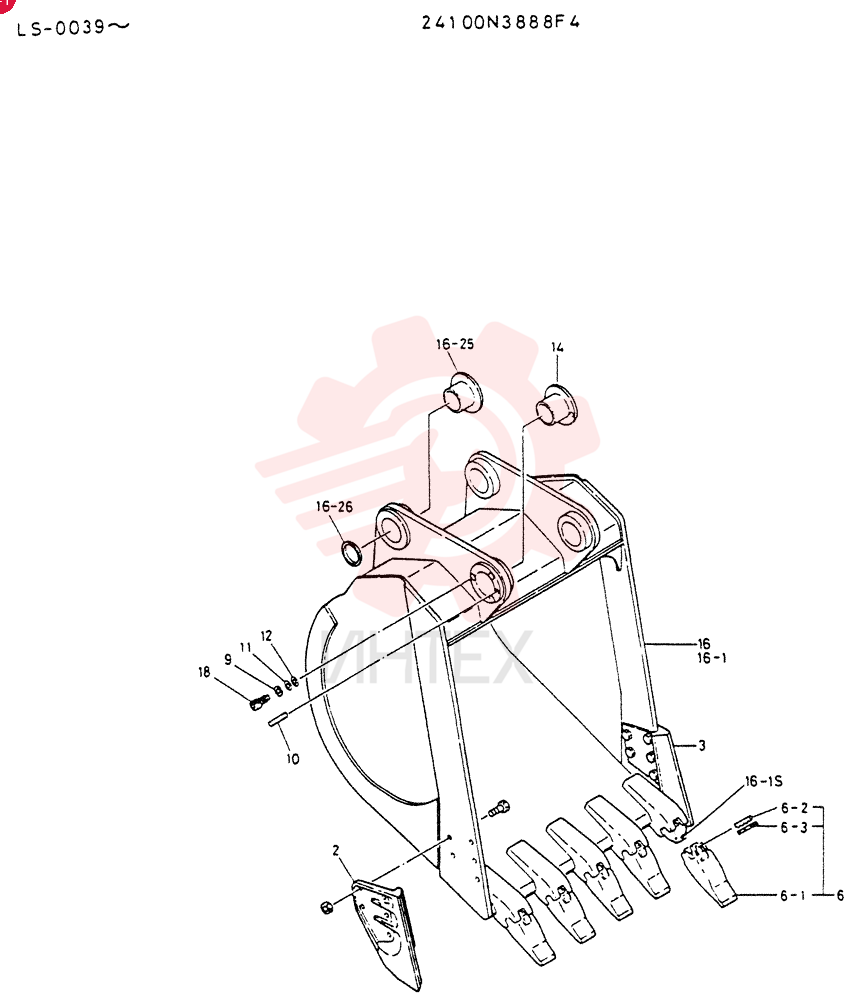 BUCKET   ASSY 24100N3888F4