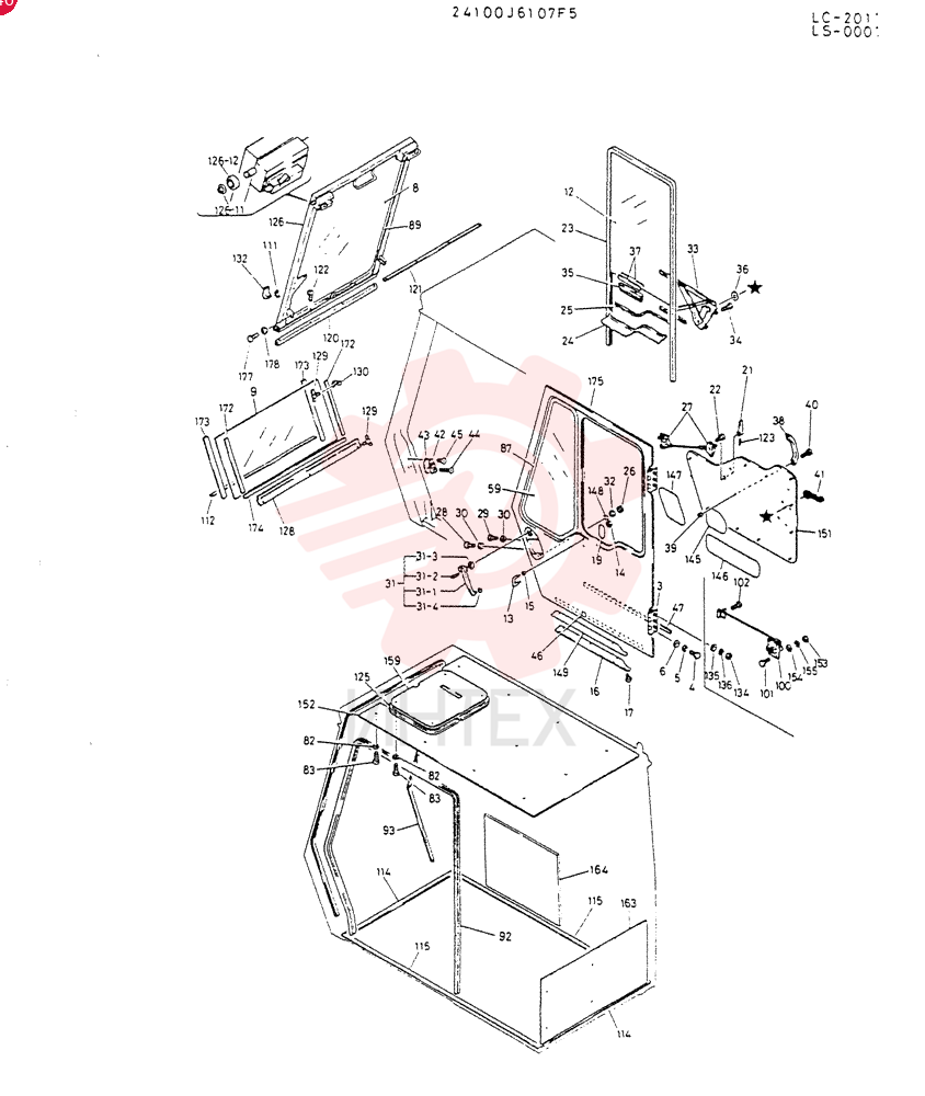 CAB ASSY 24100J6107F5 (2)