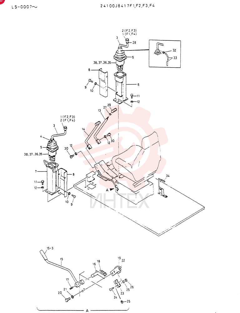 CONTROL ASSY(LONG LEVER TYPE) 24100J8417F1