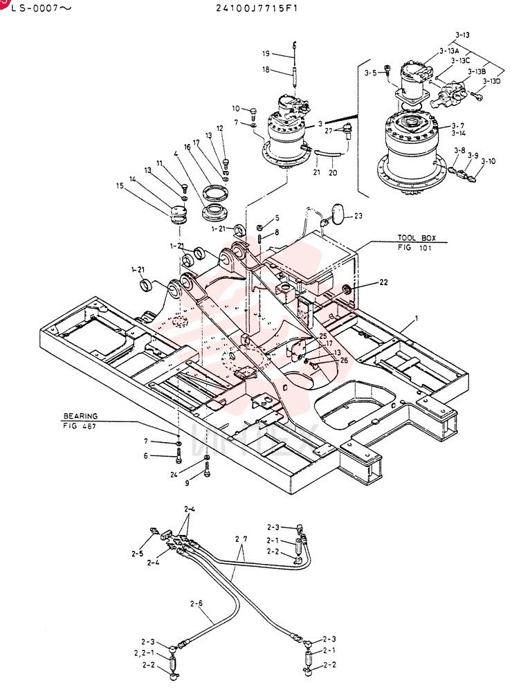 FRAME ASSY,UPP 24100J7715F1
