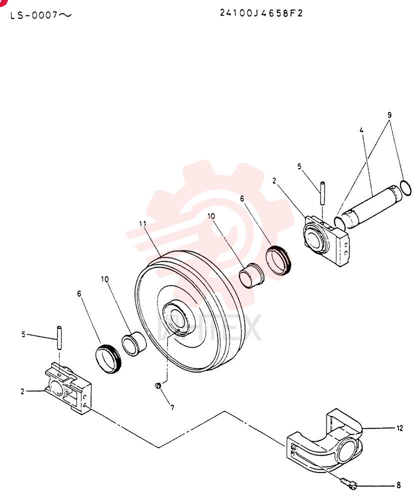 IDLER WHEEL 24100J4658F2