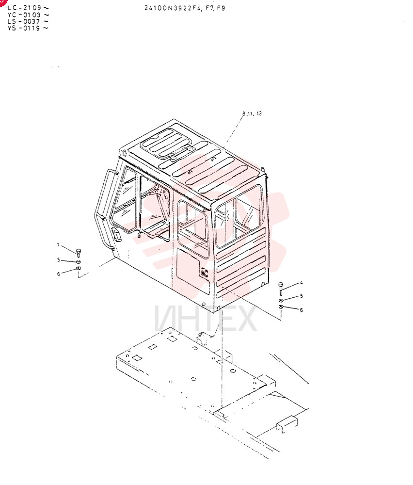 INSTAL,CAB 24100N3922F4
