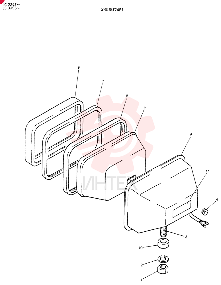 LIGHT ASSY. 2456U74F1