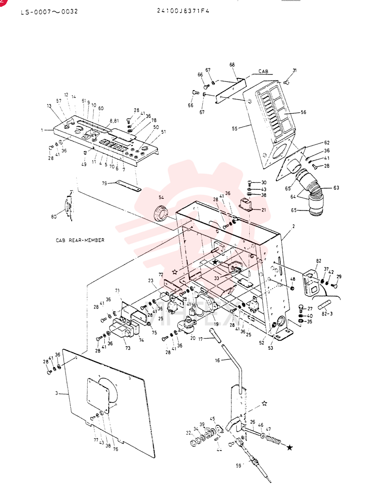 PANEL ASSY,INST 24100J837F4