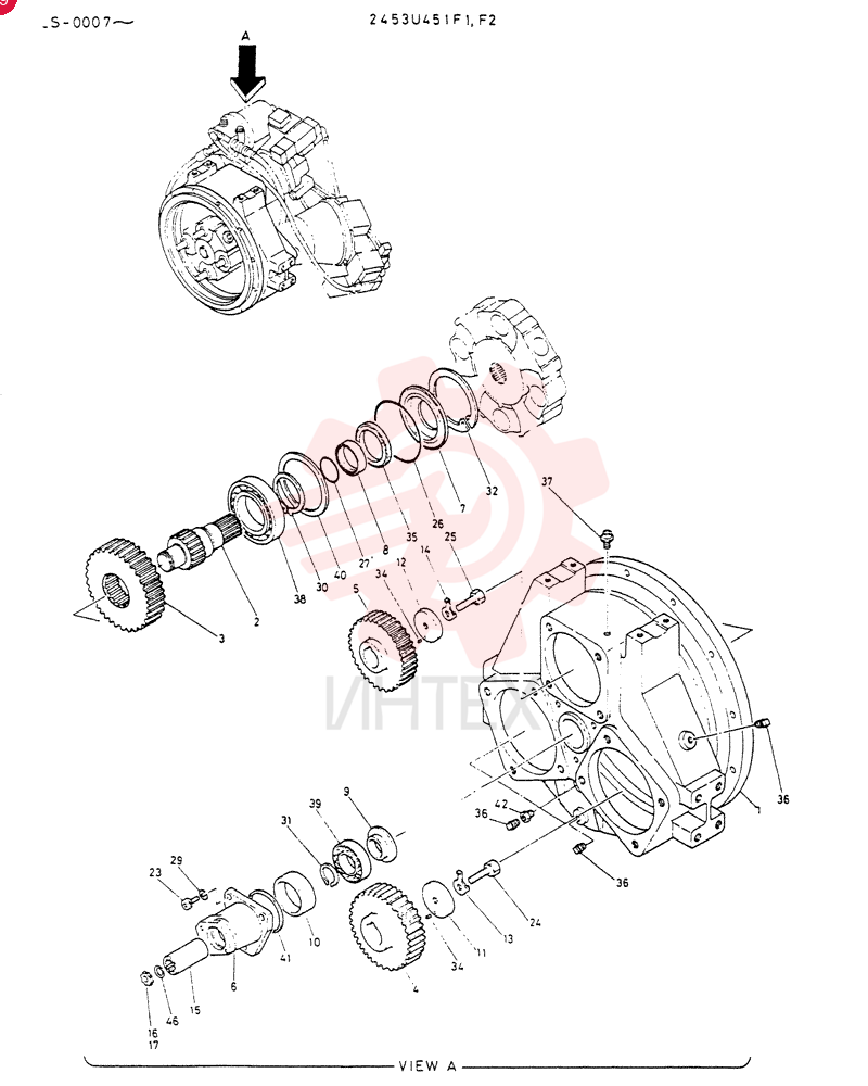 REDUCTION ASSY, Serial Range: LS.0007-LS-0036
