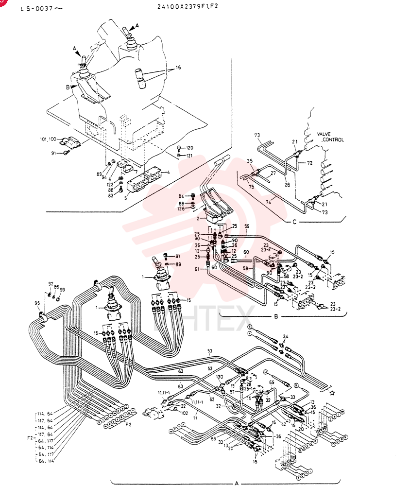 REMOTE-CONTROL ASSY 24100X2379F1 (2)