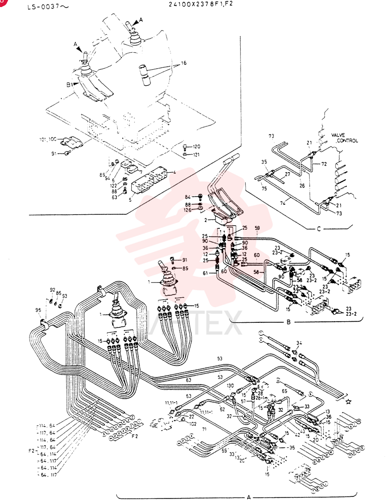 REMOTE-CONTROL ASSY(NEW WRISTCONTROL TYPE) 24100X2378F1 (1)