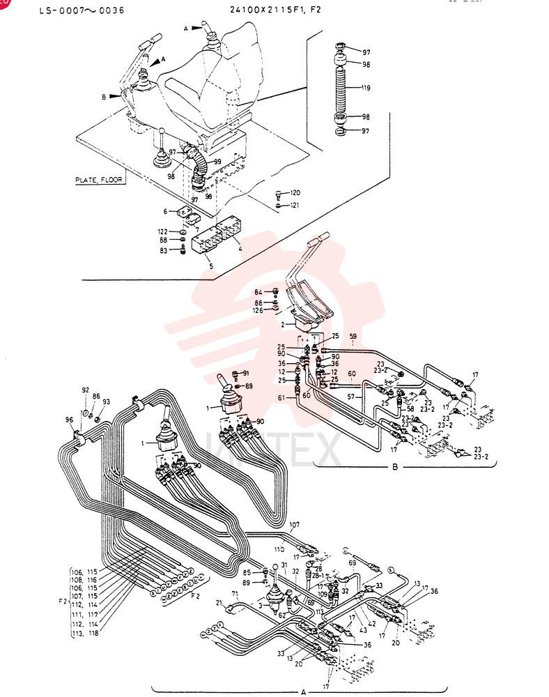 REMOTE CONTROL ASSY(WRIST CONTROL TYPE) 24100X2115F1 (1)