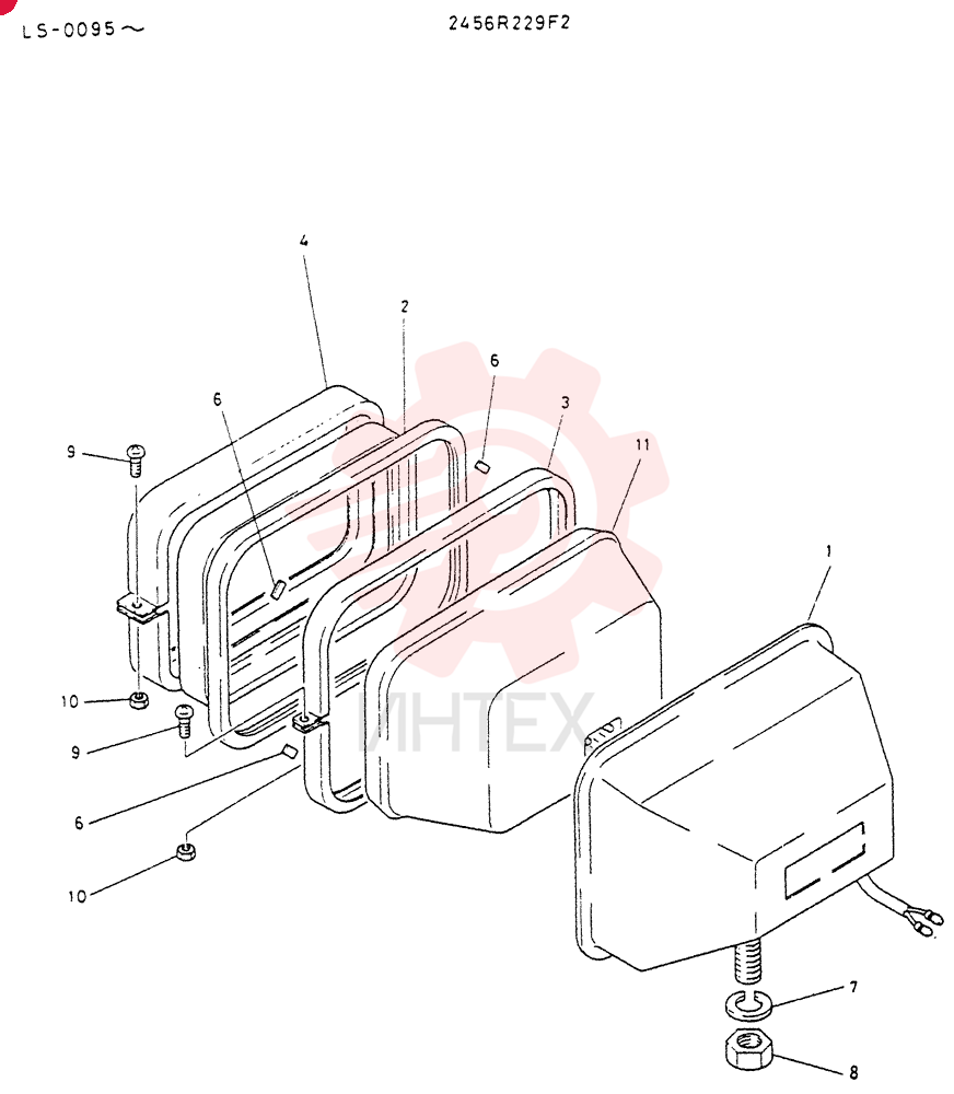 Схема (K916LC) - EXCAVATOR ASN YS0119 (1/87-12/03) 2456R229F2