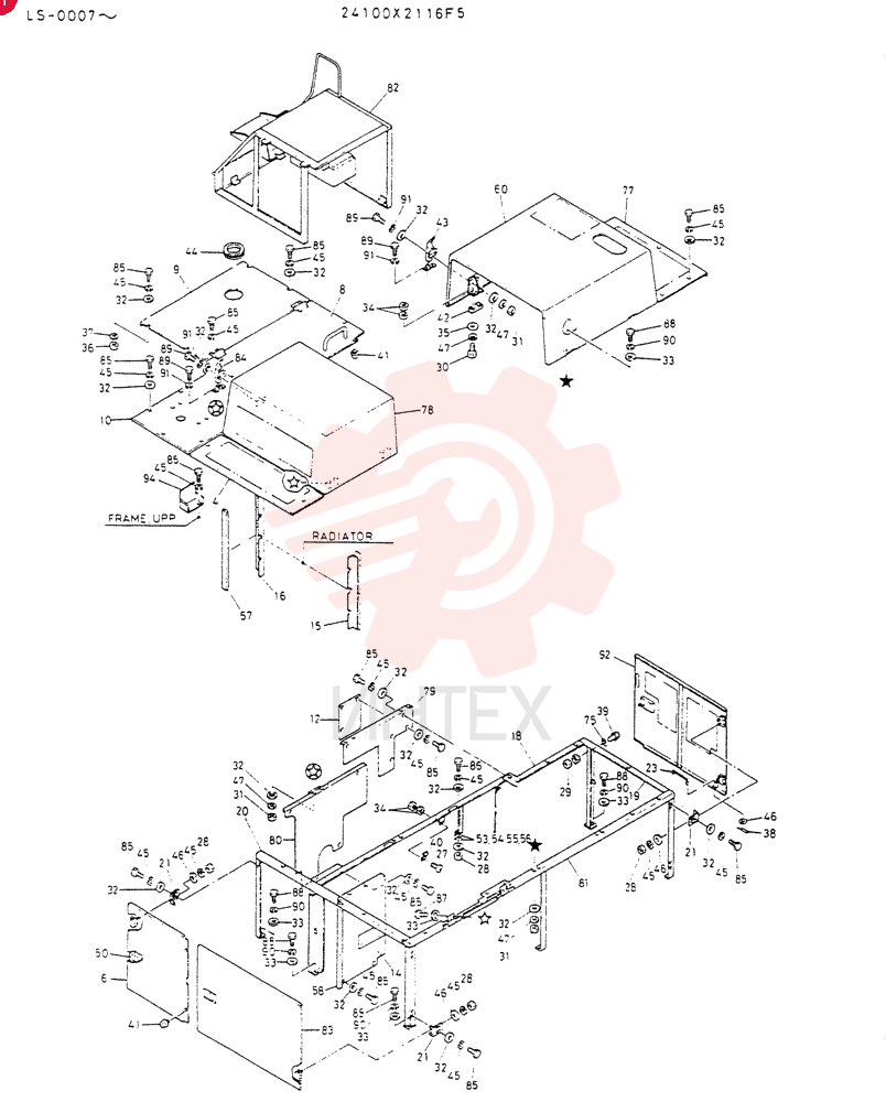 Схема (K916LC) - EXCAVATOR ASN YS0119 (1/87-12/03) 24100X2116F5