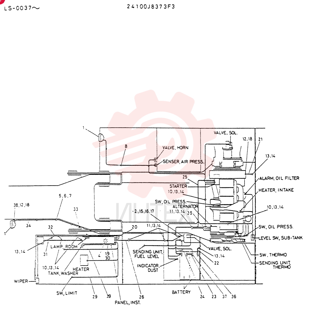 WIRING  ASSY,   ELEC 24100J8373F3
