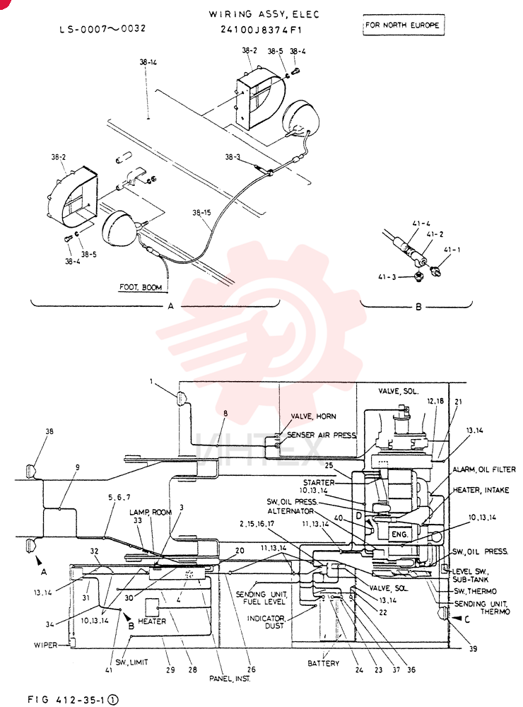 WIRING ASSY,ELEC 24100J8374F1 (2)