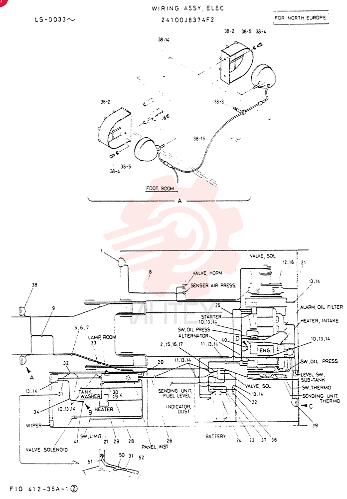 WIRING  ASSY,   ELEC 24100J8374F2 (2)