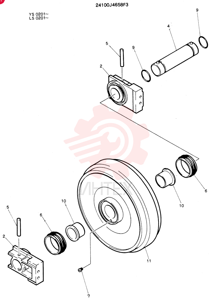 IDLER WHEEL 24100J4658F3