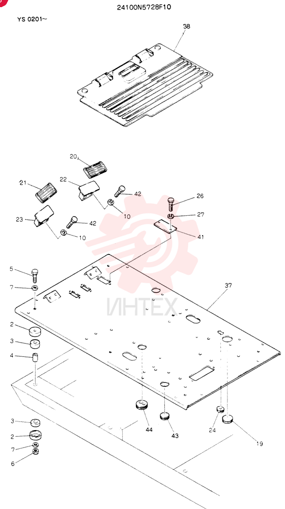 PLATE ASSY, FLOOR 24100N5728F10
