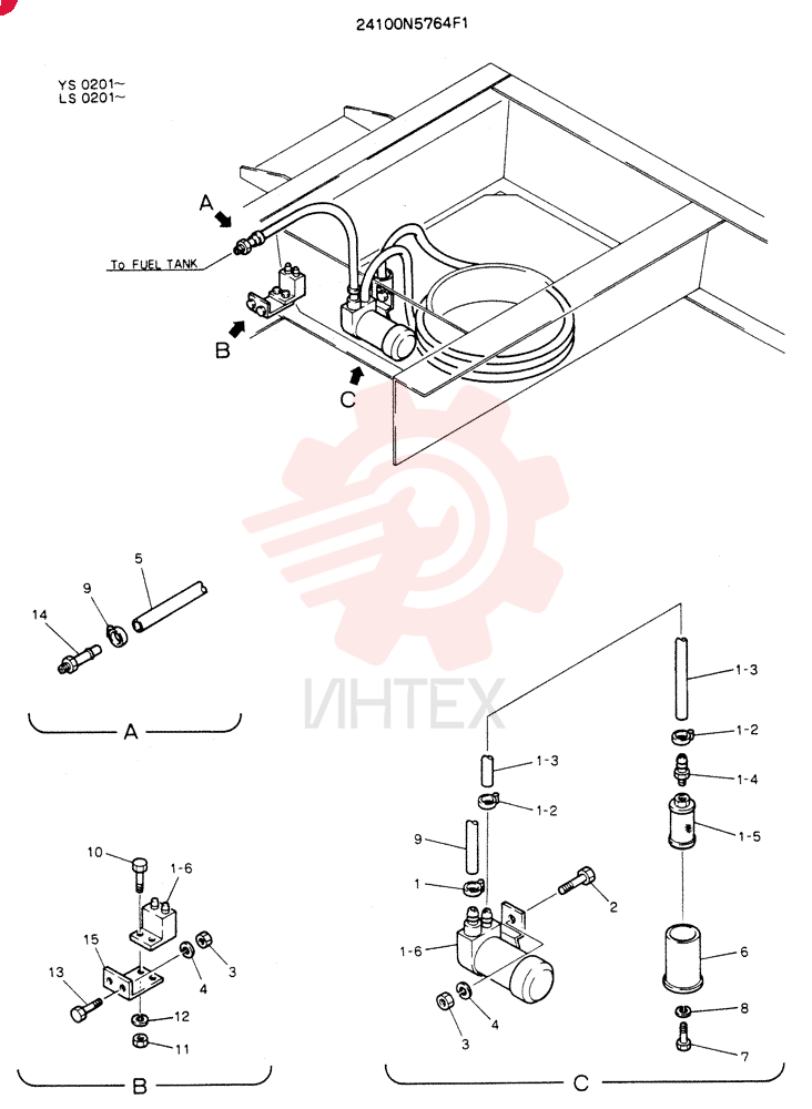 PUMP ASSY,FUEL 24100N5764F1