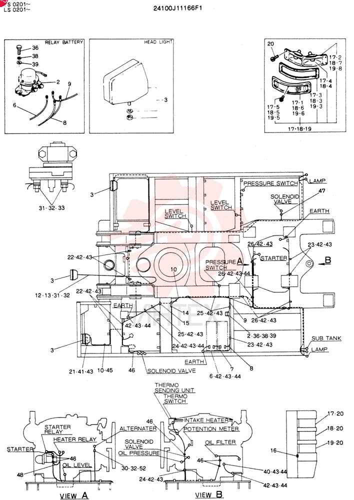 WIRING ASSY,ELEC 24100J11166F1