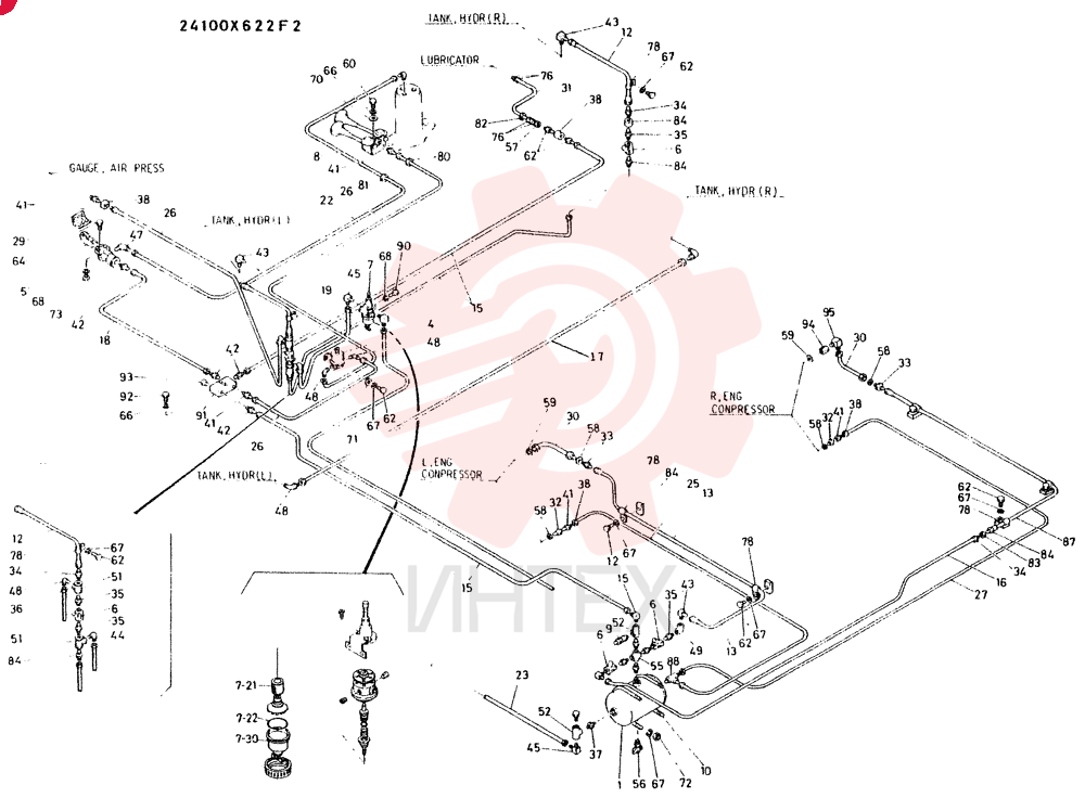 AIR-LINES. UPP INCL. REF.1 TO 95