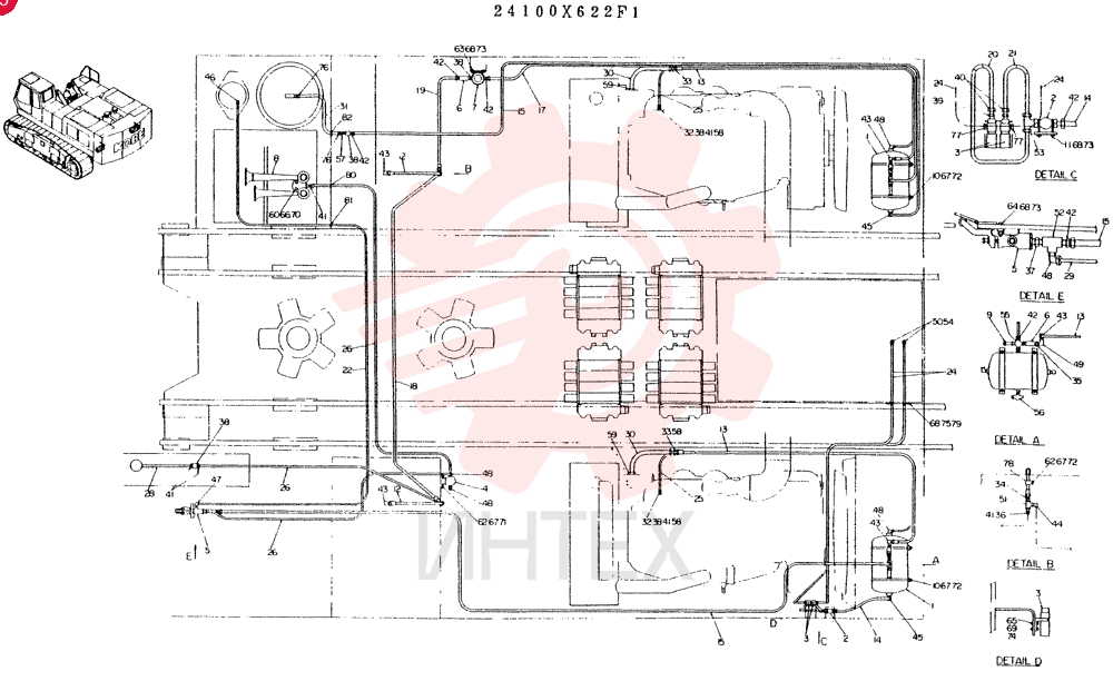 AIRLINES INSTAL, UPP 24100X622F1