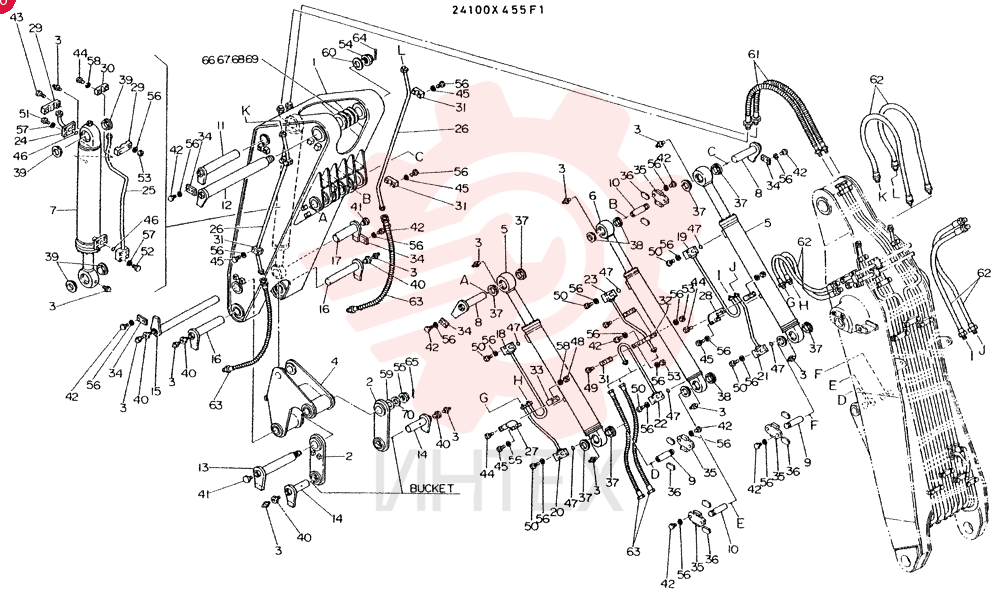 ARM ASSY, CONSISTS OF REF 1 TO 70