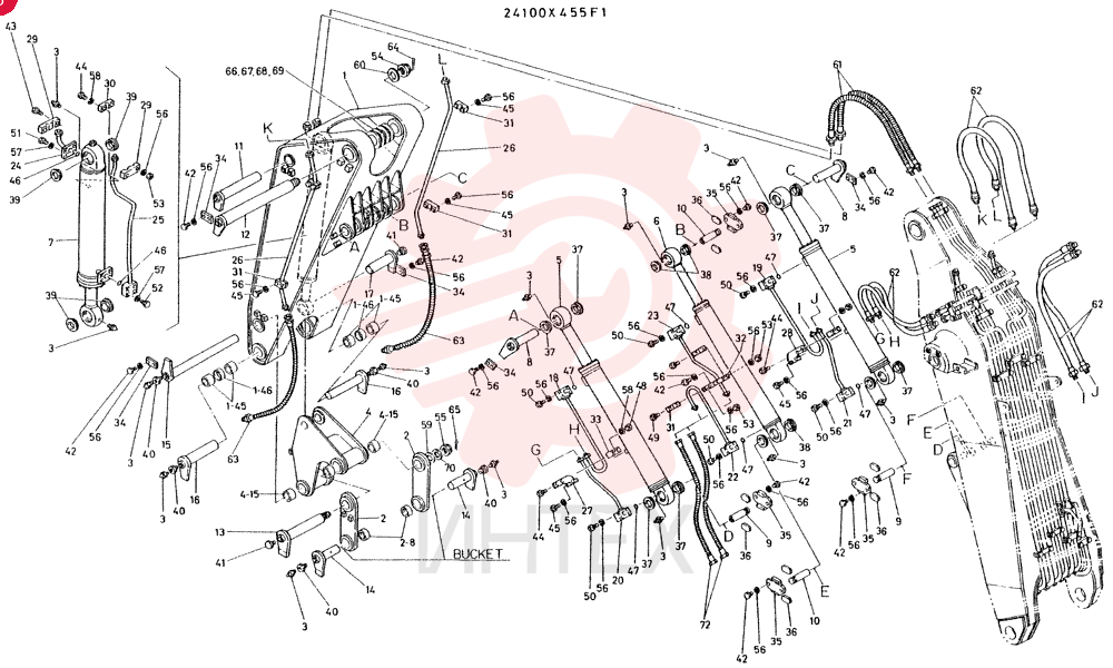 ARM ASSY, CONSISTS OF REF 1 TO 72