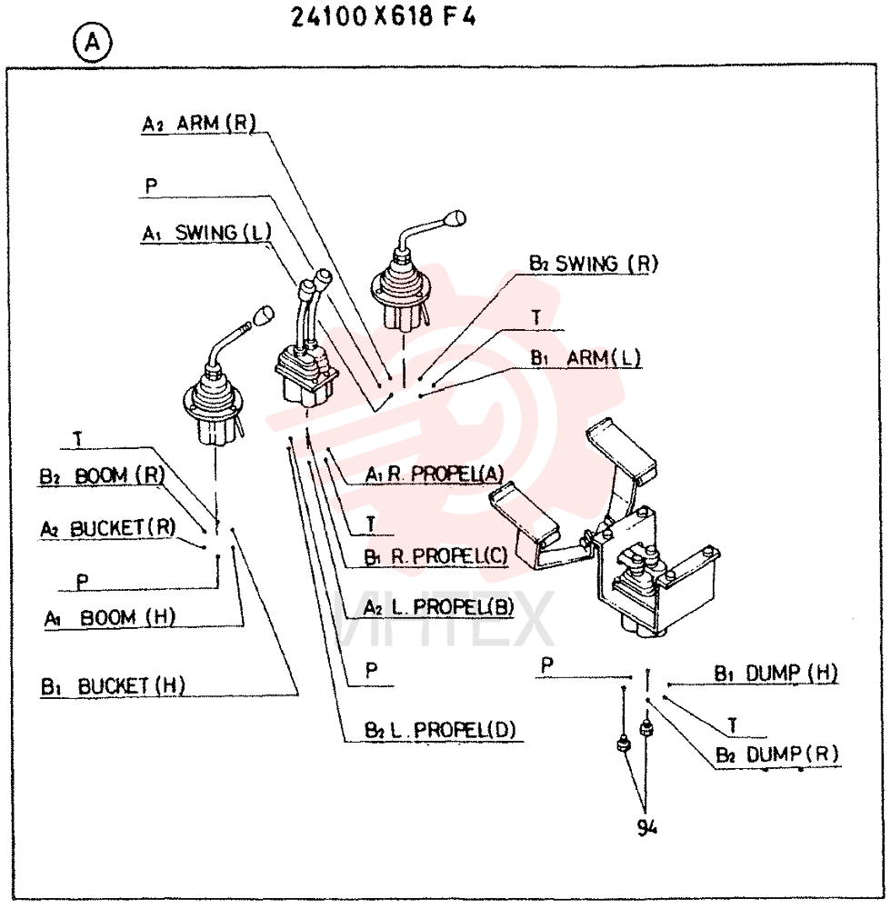 CONTROL ASSY, CONSISTS OF REF 1 TO 125 24100X618F4 (1)