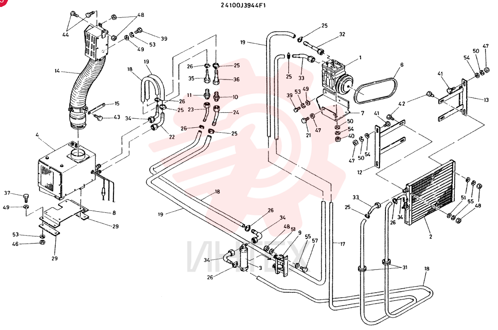 COOLER ASSY, CAR,CONSISTS OF REF 1 TO 57