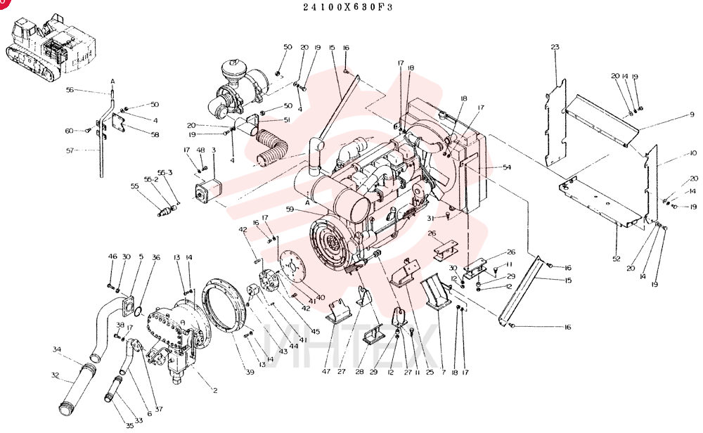 INSTAL. POWER-PLANT CONSISTS OF REF. 2 TO 60 24100X630F3
