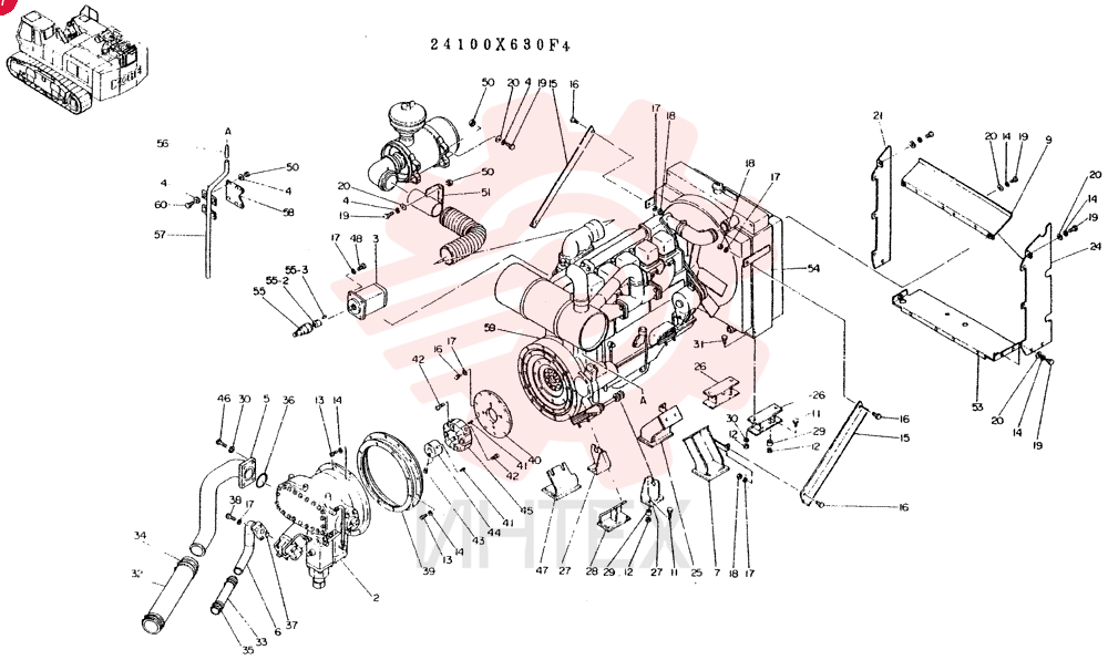INSTAL. POWER-PLANT CONSISTS OF REF. 2 TO 60 24100X630F4