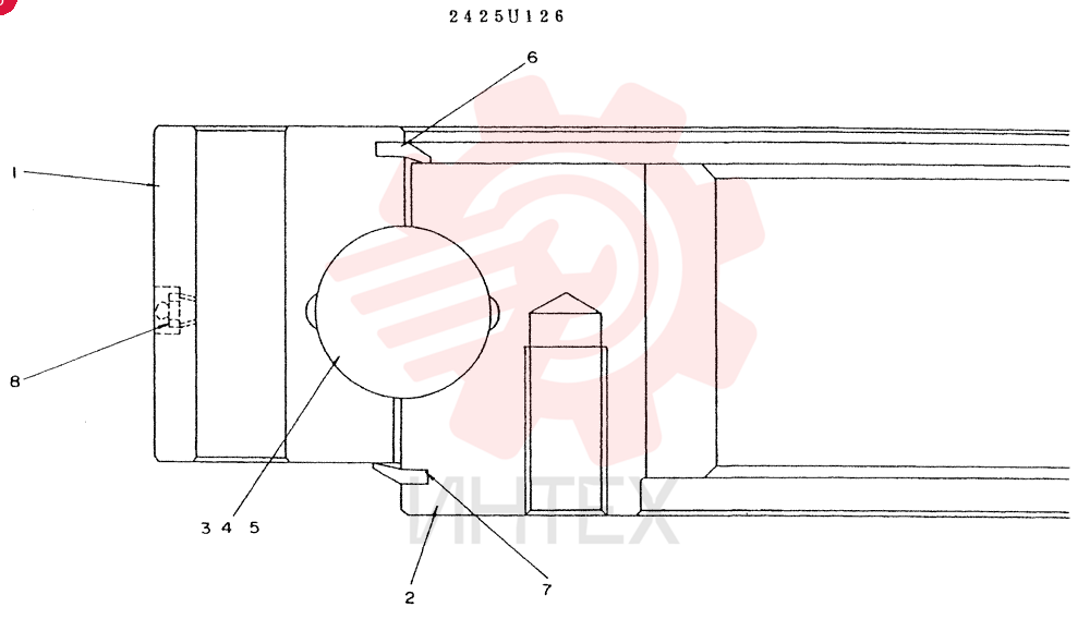 Схема (K935) - EXCAVATOR BTW L70106 - L70166, LU0067 (1/76-12/03) 2425U126