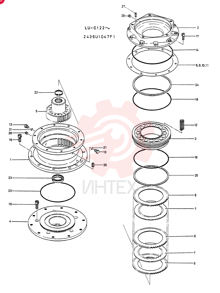 BRAKE  ASSY,   PARKING (FOR NORWAY) 2436U1047F1