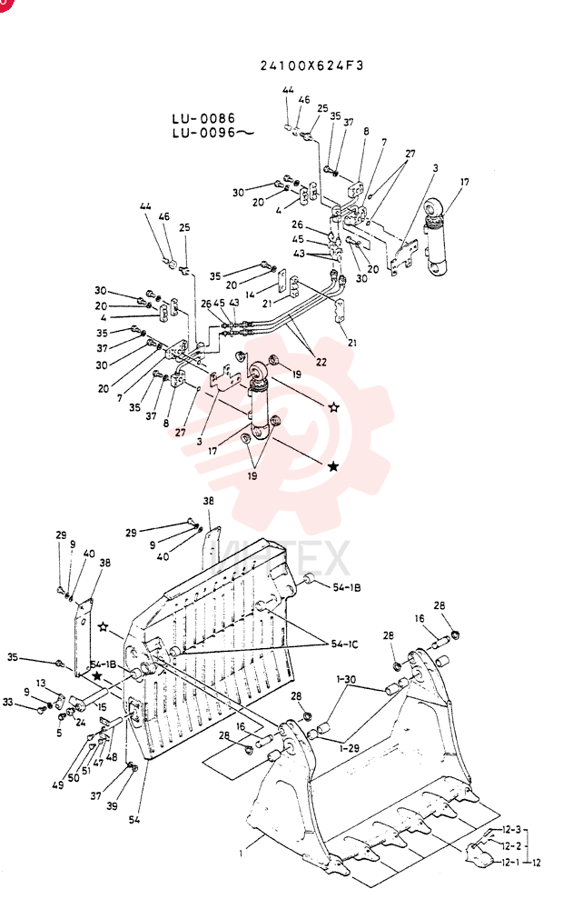 BUCKET ASSY 24100X624F3