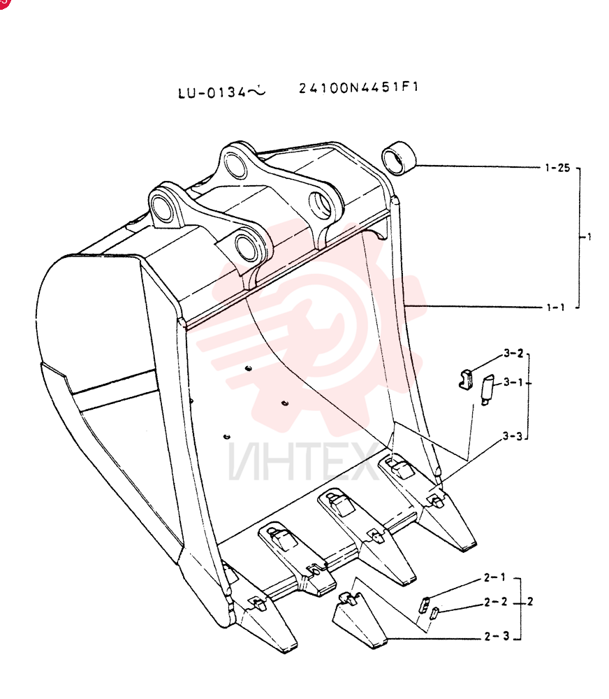 BUCKET ASSY 2.0M3
