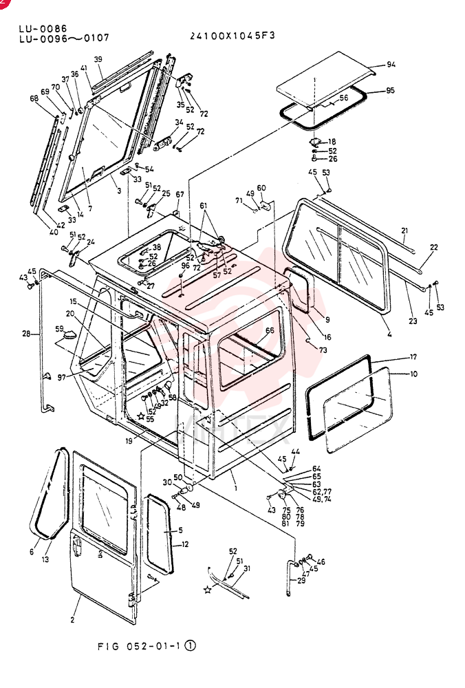 CAB ASSY 24100X1045F3
