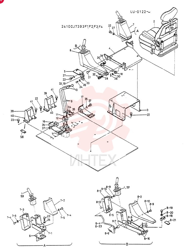 CONTROL   ASSY, Serial Range: LU.0122--LU.0145 24100J7393F1 (3)